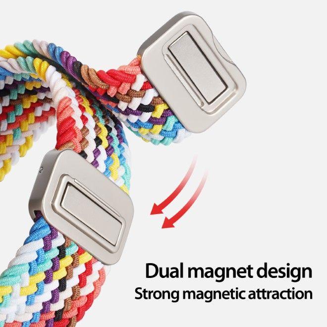 Actual product image Dux Ducis Mixture Pro bracelet Apple Watch 38mm/40mm/41mm - rainbow (38 mm, 40 mm, 41 mm, Nylon)
