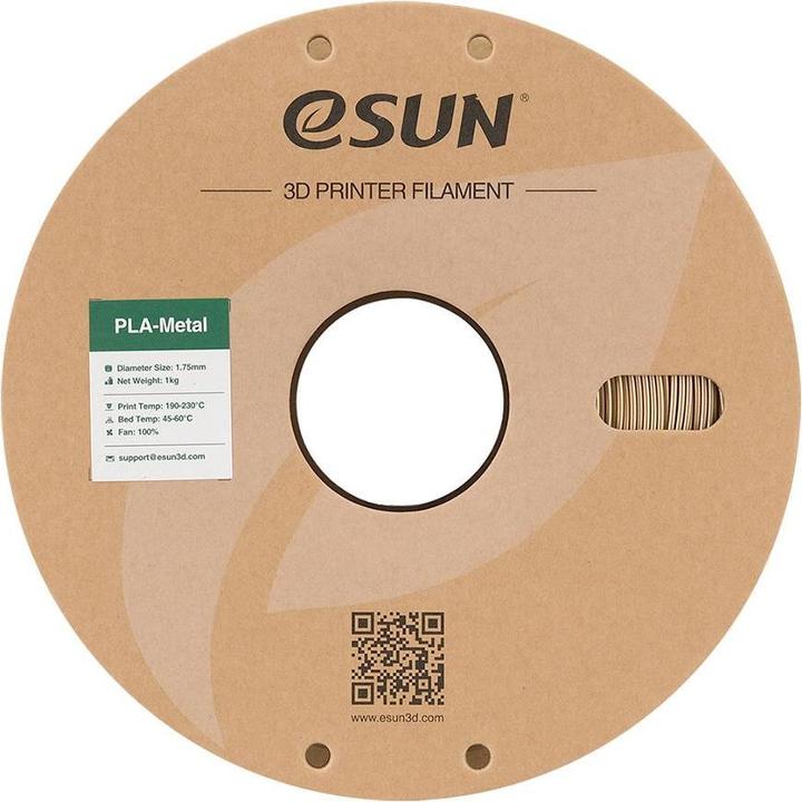 Actual product image eSUN ePLA-Metal Bronze Filament 1.75mm 1Kg (PLA, 1.75 mm, 1000 g, Gold)