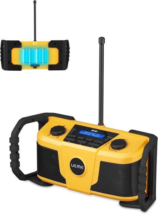Image du produit Ueme Baustellenradio mit DAB+ und Bluetooth (DAB+ DAB, Bluetooth)