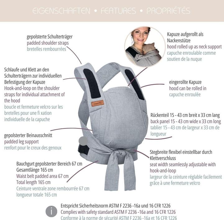 Image du produit Hoppediz Porte-bébé Bondolino b.pure
