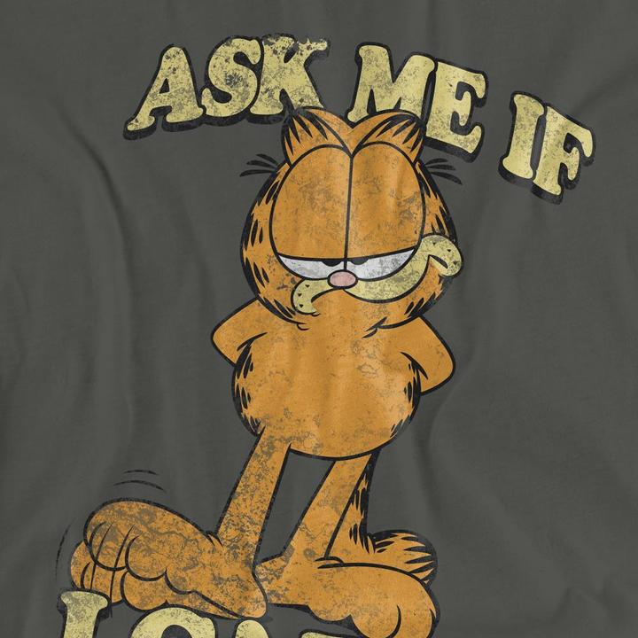 Actual product image Garfield Unisex Adult Ask Me T-Shirt (S)