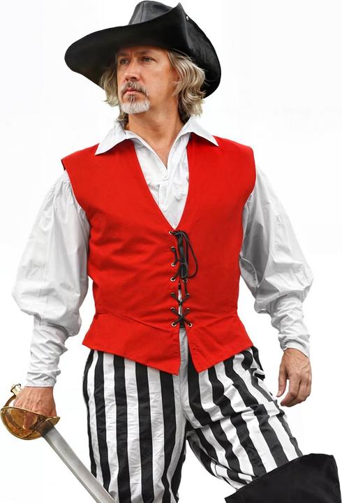 Produktbild Supreme Replicas Piratenweste Rot (L, XL)
