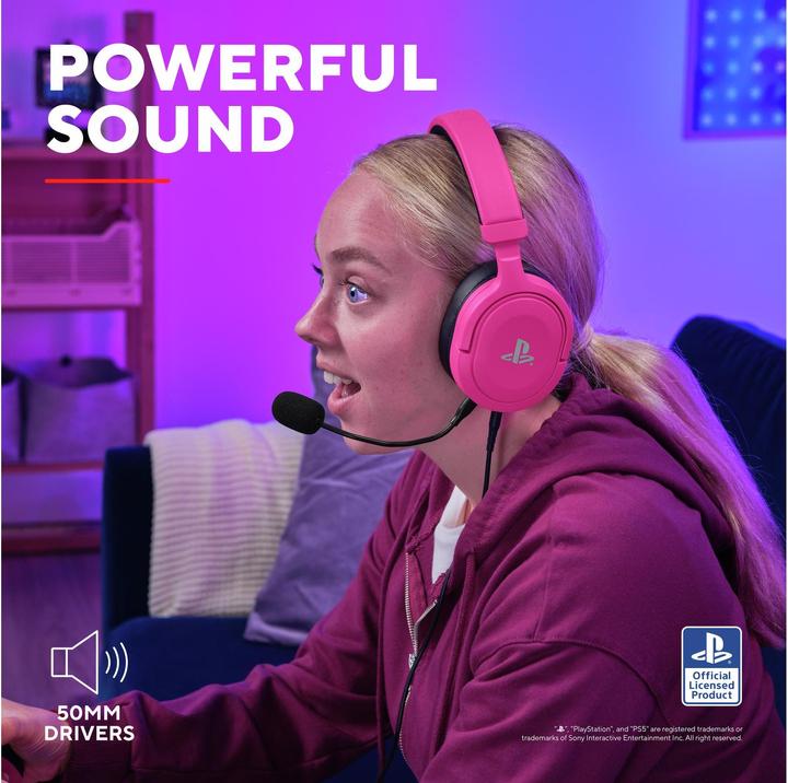 Image du produit Trust GXT498P FORTA CASQUE PS5 ROSE (Filaire)