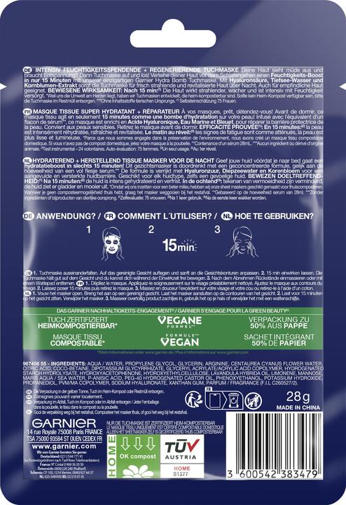 Immagine prodotto Garnier Hydra Bomb notte (32 ml)