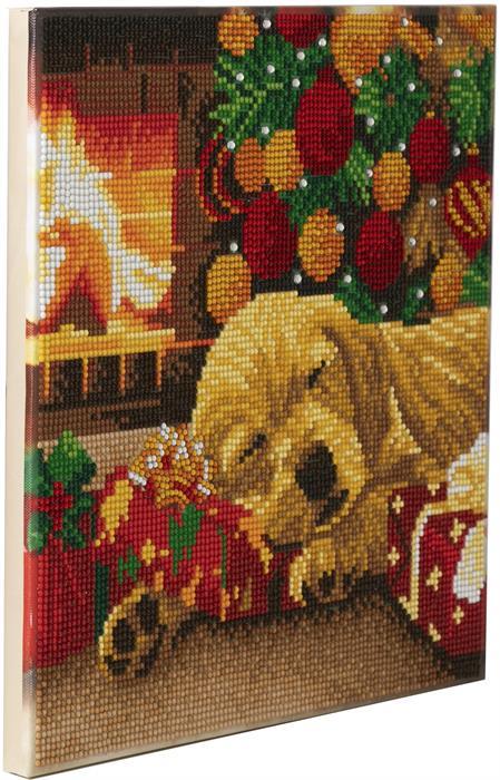 Produktbild Craft Buddy Schlafender Labrador-Welpe, Bild 30x30cm Crystal Art