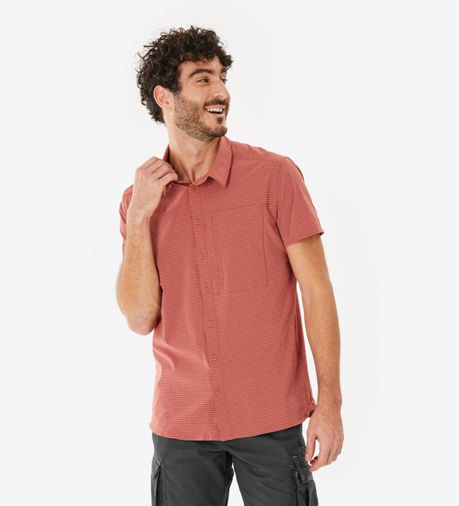 Image du produit Forclaz Chemise de trekking manches courtes homme, NH 500 stretch marron (XL)