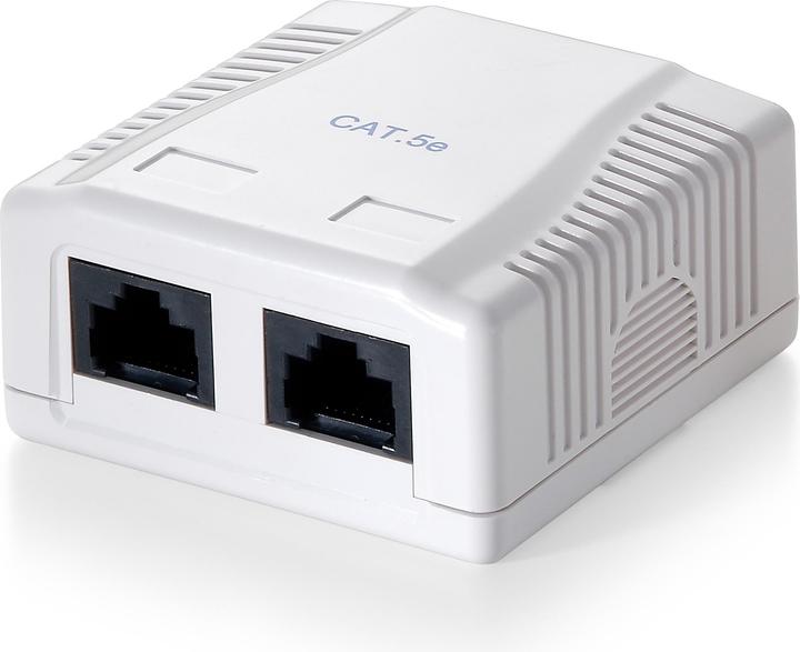 equip Dose UTP C5e 2-Port AP weiss