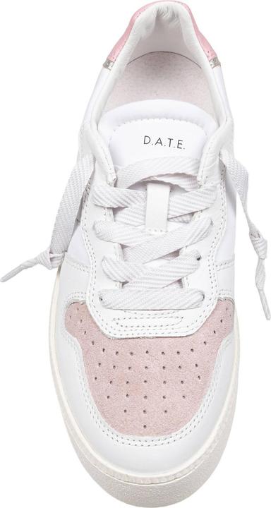 Produktbild D.a.t.e. D.a.t.e sneakers court platform in leather and suede white and pink (36)