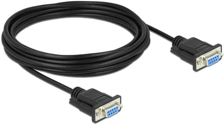 Image du produit Delock Câble série RS-232 D-Sub 9 femelle à femelle Nullmodem avec boîtier de connecteur étroit (5 m)