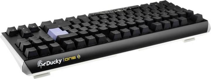 Actual product image Ducky One 3 Classic Black/White TKL Gaming Keyboard, RGB LED - MX-Silent-Red (DE, Cable)