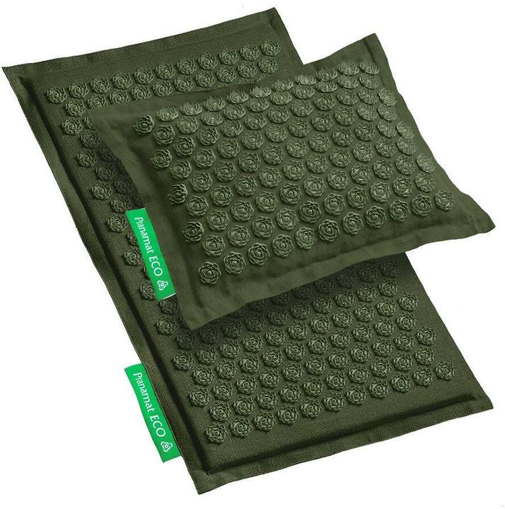 Pranamat Eco Massage Set - Mat and Cushion Limited Edition d.green