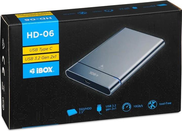 Actual product image iBox HD-06 DISK ENCLOSURE SATA USB 3.2 (2.5")