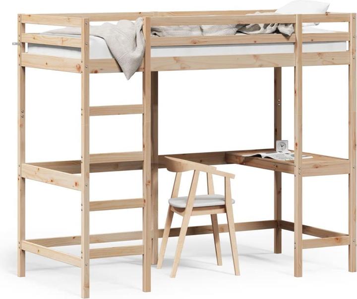 Image du produit VidaXL Lit superposé avec bureau (90 x 190 cm)