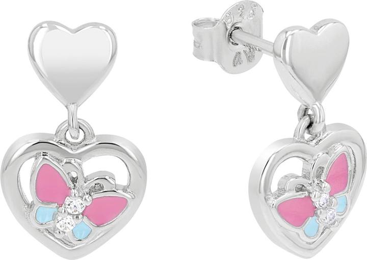 Produktbild Prinzessin Lillifee Ohrschmuck für Mädchen, 925 Sterling Silber, Zirkonia synth. | Herz (Silber 925)