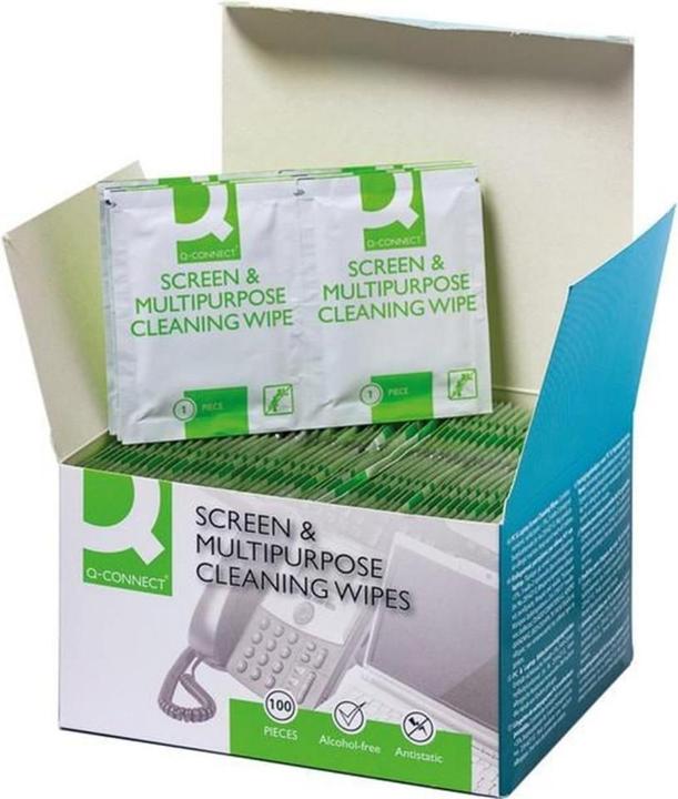 Q-Connect Multi-purpose cleaning wipes individually packed (100 x)