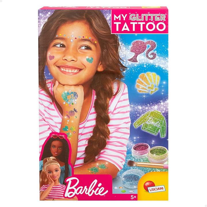 Actual product image Lisciani Barbie glitter tattoos