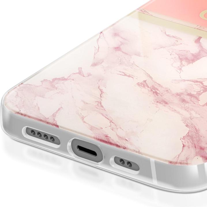 Actual product image Guess Hard Cover Marble Stripe with Strap (Apple iPhone 13 mini)
