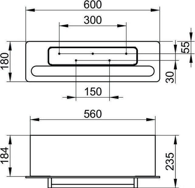 Produktbild Keuco Handtuchablage EDITION 400 600mm Glas cash klar