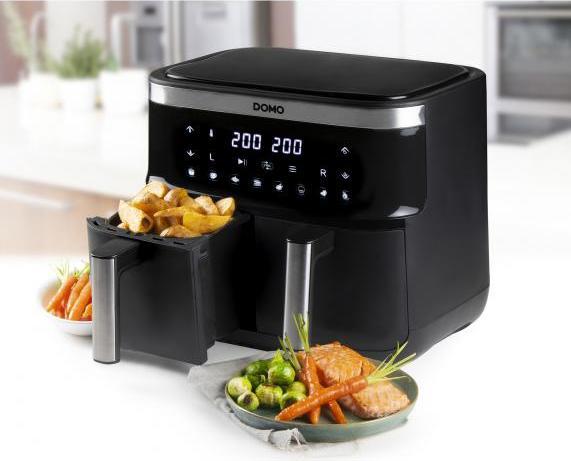 Actual product image Domo DO537FR Deep fryer Overheating protection, timer function, with display, non-stick coating