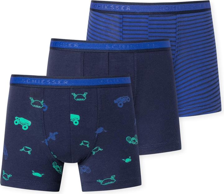 Schiesser 3er Pack 95/5 Organic Cotton Retro Short / Pant (92, 3er Pack)