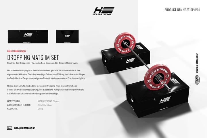 Produktbild Hold Strong Fitness Dropping Mats im Set