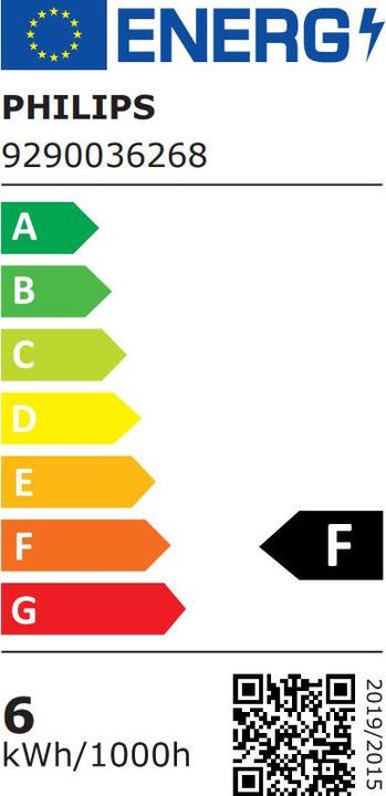 Energie-Label Philips Amber (E27, 5.50 W, 470 lm, 1 x, E)
