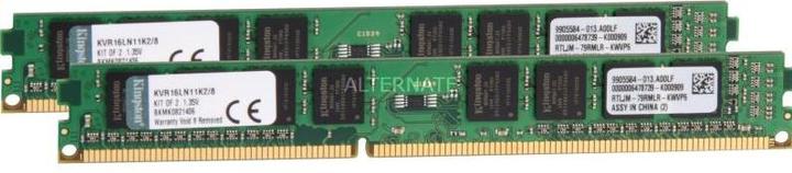 Image du produit Kingston ValueRAM (2 x 4GB, 1600 MHz, RAM DDR3L, DIMM)