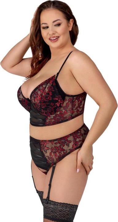 Produktbild Cottelli Collection BH Set schwarz/rot 90C/XL (90 C)