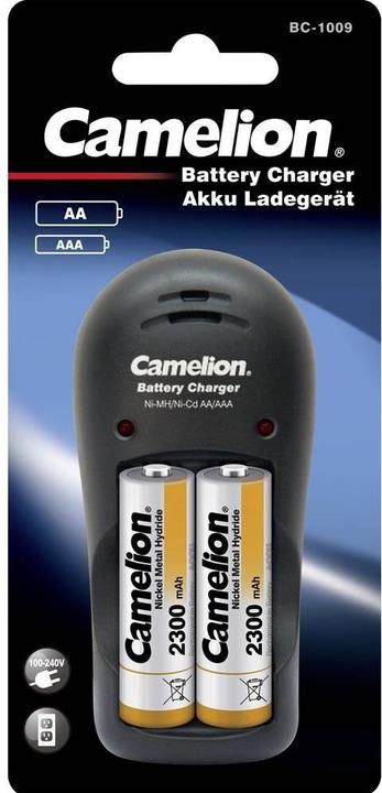 Camelion Caricatore plug-in Plug-In BC-1009 (1 pz., AA, AAA, 2000 mAh)