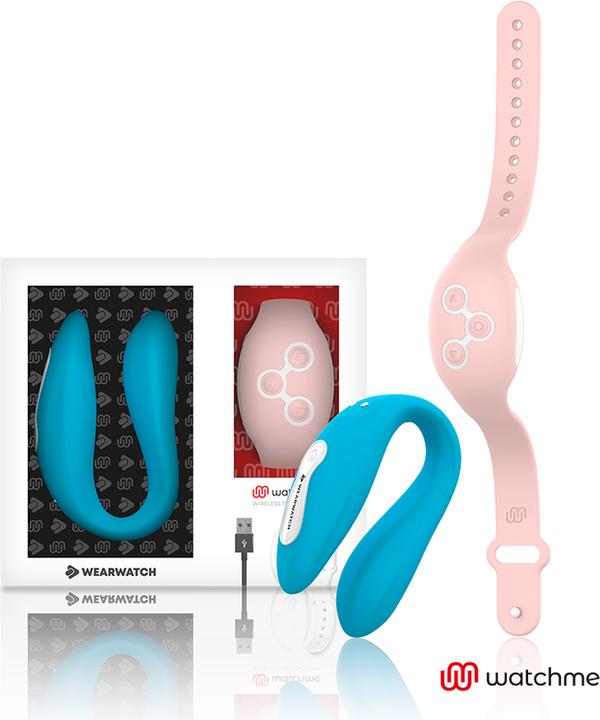 Actual product image Wearwatch Dual Pleasures" couple vibrator with Bluetooth function