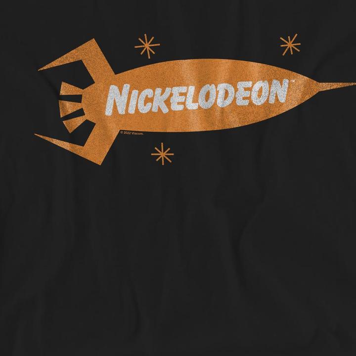 Actual product image Nickelodeon Unisex Adult Retro Rocket Logo T-Shirt (S)