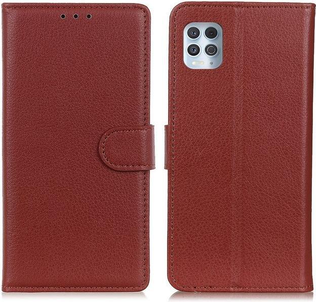Actual product image MU Classic Litchi Leather Bookcover Series (Motorola Moto G100)