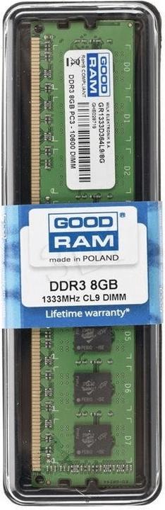 Immagine prodotto Goodram GR1333D364L98G (1 x 8GB, 1333 MHz, DDR3-RAM, DIMM)