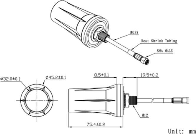 Image du produit Delock Antenne radio ISM (2 dB, Câble d'antenne)