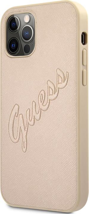 Actual product image Guess Hard Cover Saffiano Vintage Scrip (Apple iPhone 12 Pro Max)