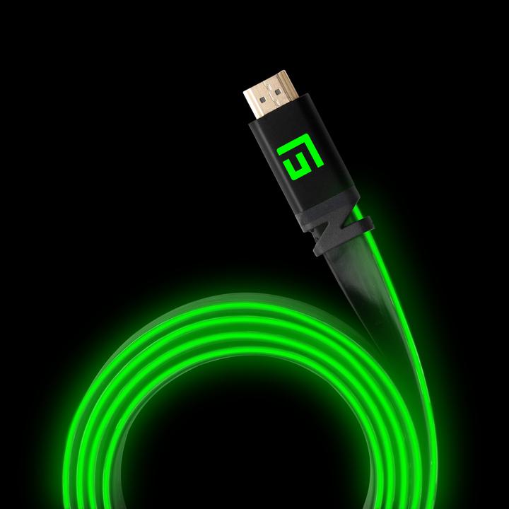 Immagine prodotto Floating Grip Cavo HDMI ad alta velocità 8K/60Hz LED 1,5m verde (1.50 m, HDMI)