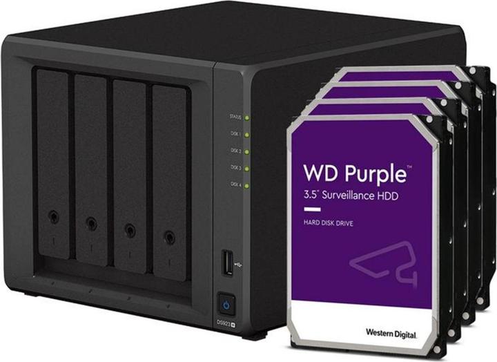Actual product image Synology DS923+ (4 x 2 TB, WD Purple)