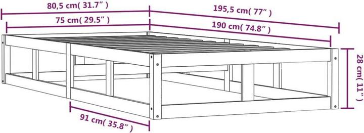 Image du produit VidaXL Nelek (75 x 190 cm)