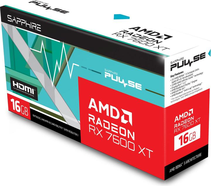 Produktbild Sapphire Pulse AMD Radeon RX 7600 XT (16 GB)
