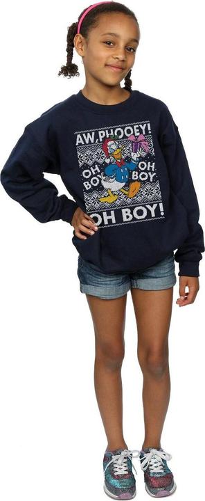 Immagine prodotto Disney Donald Duck Christmas Fair Isle Felpa Ragazze (152, 158)