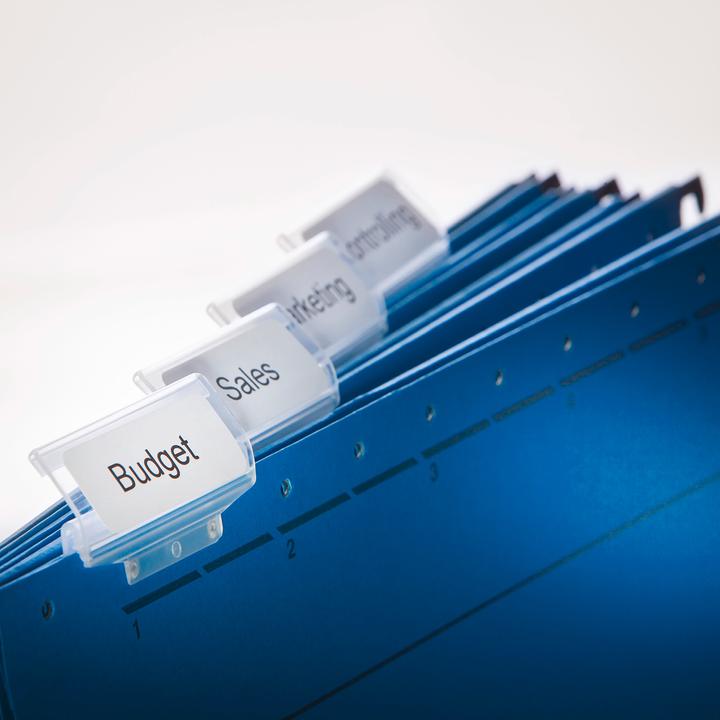 Actual product image Avery Visible tab labels