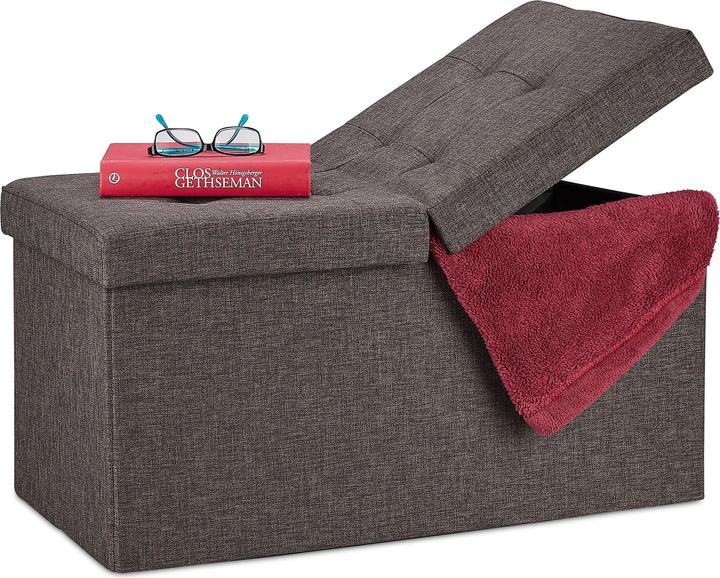 Actual product image Relaxdays Foldable Storage Trunk, Padded (75.50 cm)