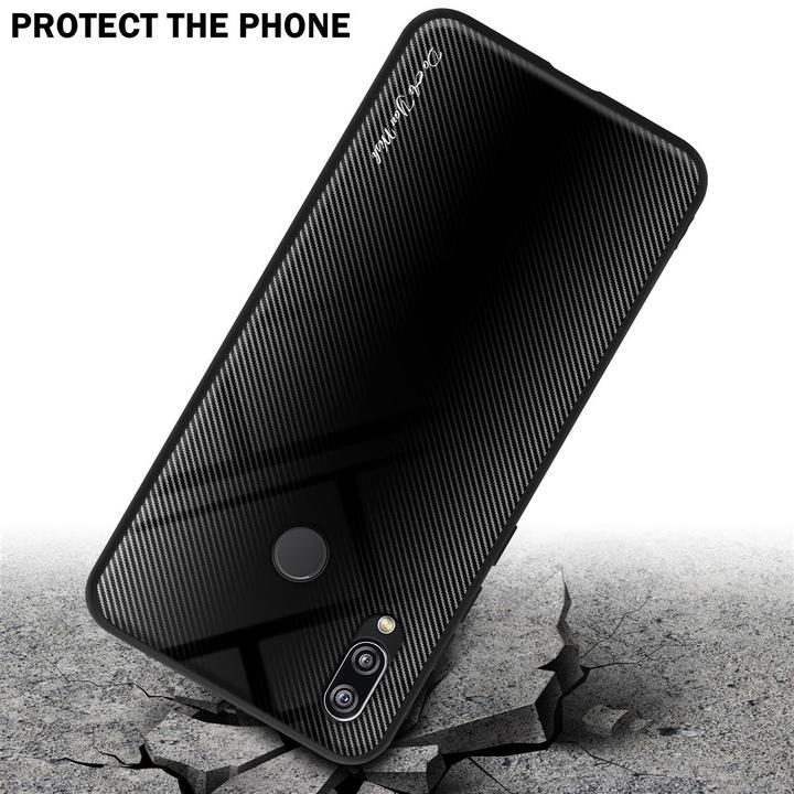 Actual product image Cadorabo TPU Striped Glass Cover (Huawei Nova 3E)