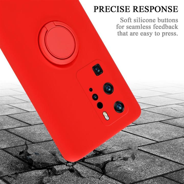 Productafbeelding Cadorabo TPU Vloeibare Ring Silicone Hoesje (Huawei P40 Pro+)