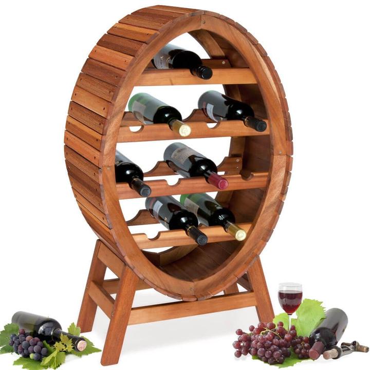 Immagine prodotto Casaria Portabottiglie in legno (90 x 50 x 30 cm)