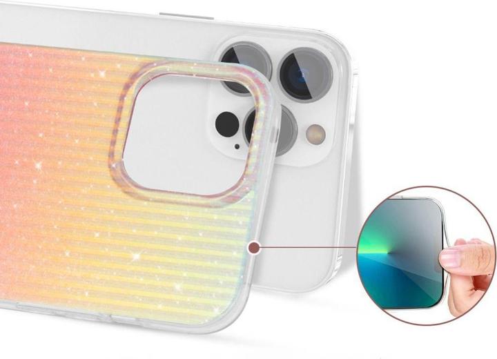 Produktbild Kingxbar Travel Series Luxury Elegant Case for iPhone 13 Pro Orange (Sunset) (Apple iPhone 13 Pro)