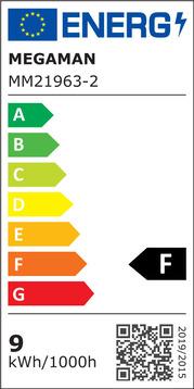 Energie-Label Megaman LED-Lampe (E27, 8.60 W, 810 lm, 1 x, F)