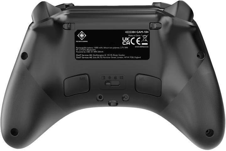 Image du produit Deltaco Contrôleur de jeu sans fil (Switch, PC, Steam Machine, Switch OLED, iOS, Android)