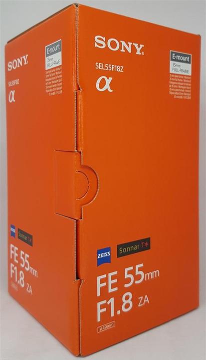 Actual product image Sony FE 55mm f/1.8 ZA Zeiss Sonnar T (Sony E, full size)