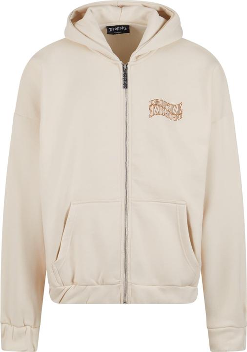 Dropsize Heavy Oversize Mirrored Logo Zip-Hoodie - 124653 (M)